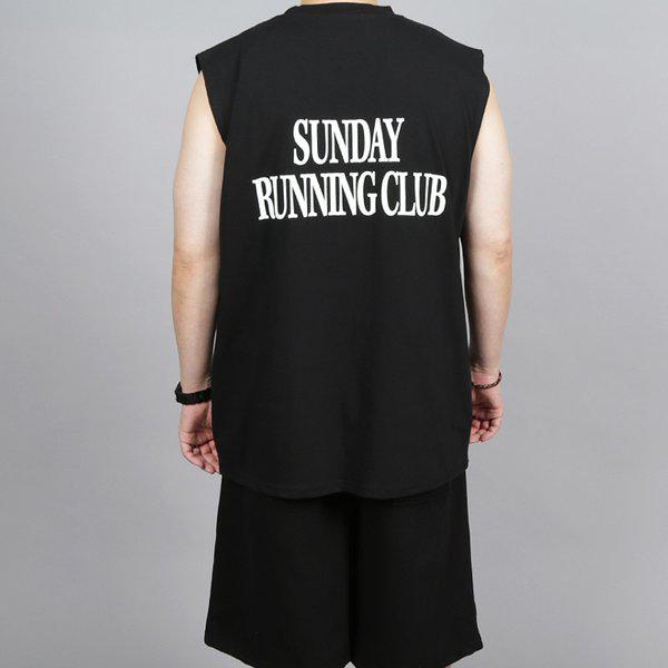 WDI メンズ ビッグサイズ サンデー レース クラブ ノースリーブTシャツ