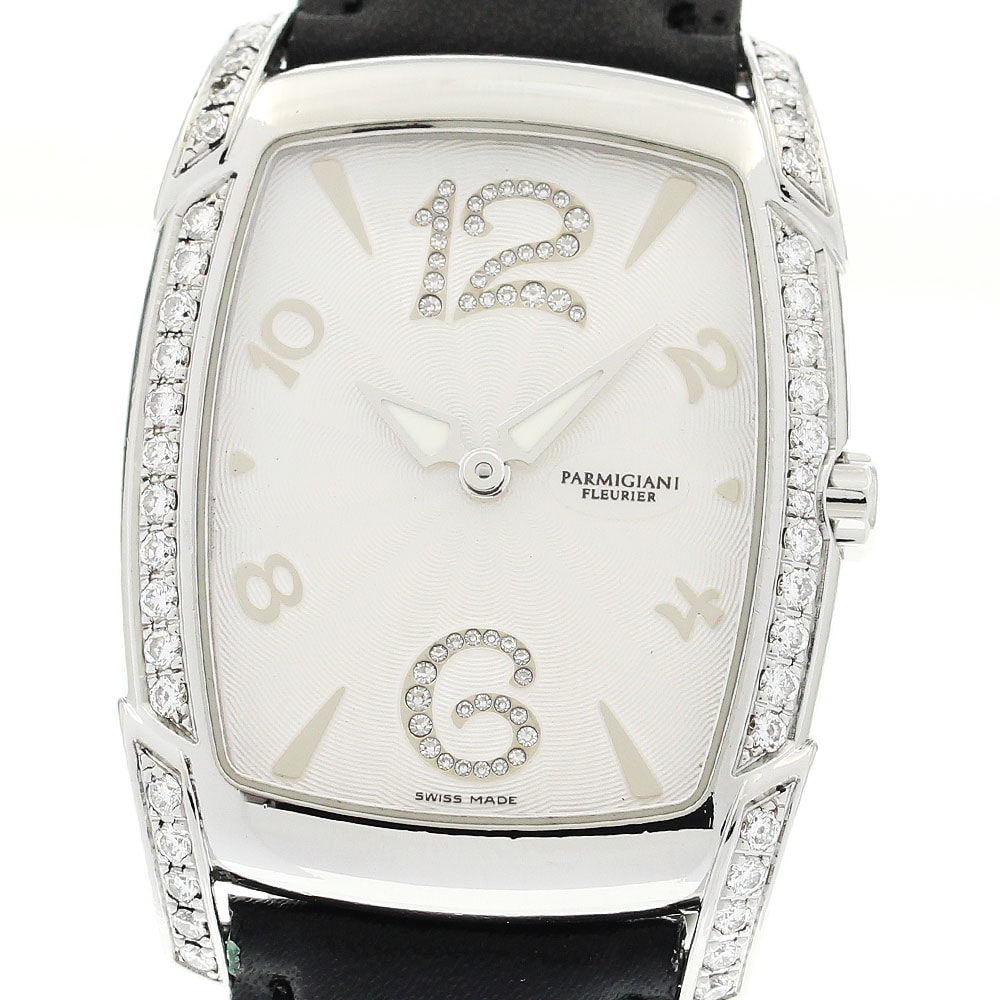 パルミジャーニフルリエ PARMIGIANI FLEURIER PF10327.02 カルパ・ピッコラ ダイヤベゼル クォーツ レディース _863573【中古】
