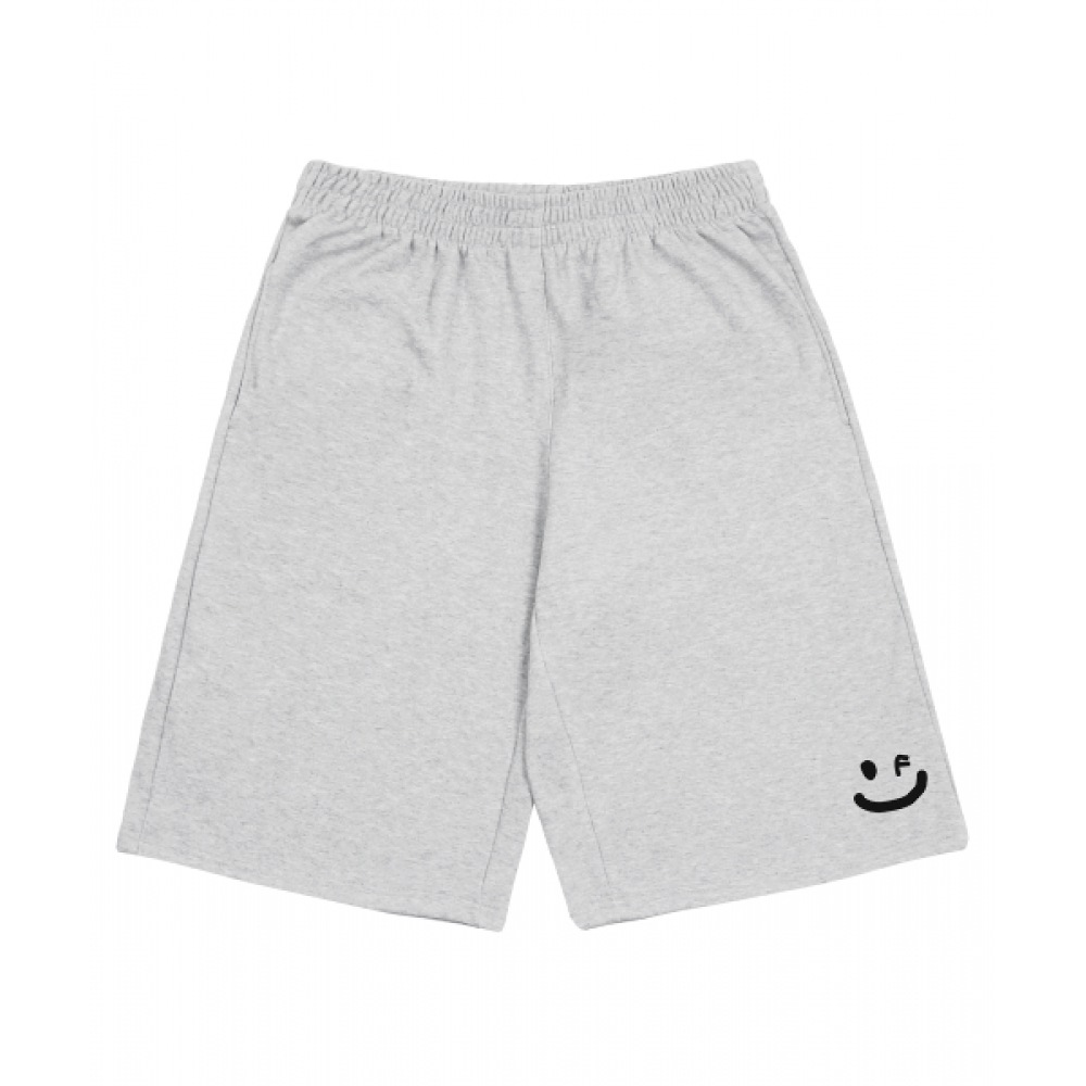 GRAVER [ユニセックス] スモールドローイングスマイルバミューダトレーニングショーツ_グレー