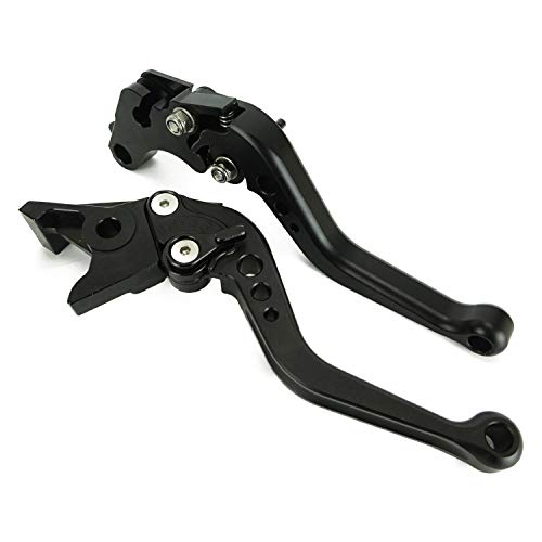 H11m2ALL黒マット ホンダ ブレーキ クラッチレバー 6段階調整 ショート CB400SF レ