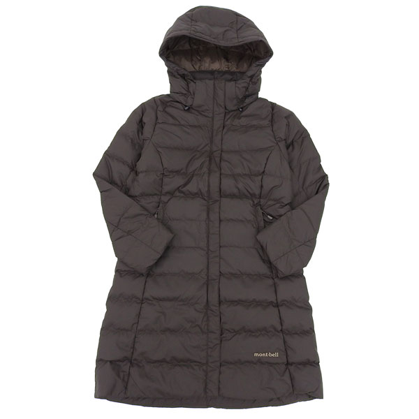 モンベル トラベルダウンロングコート レディース ダウンコート ダウンジャケット XSサイズ ダークブラウン RXS1101550DKSP mont-bell