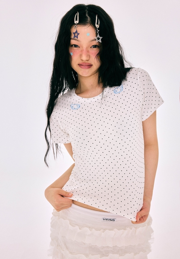 【YEGG】Dot wing baby 半袖T 3色 YEGG】Dot wing baby 半袖T 3色 YEGG（イエグ）の半袖Tシャツ一覧 |