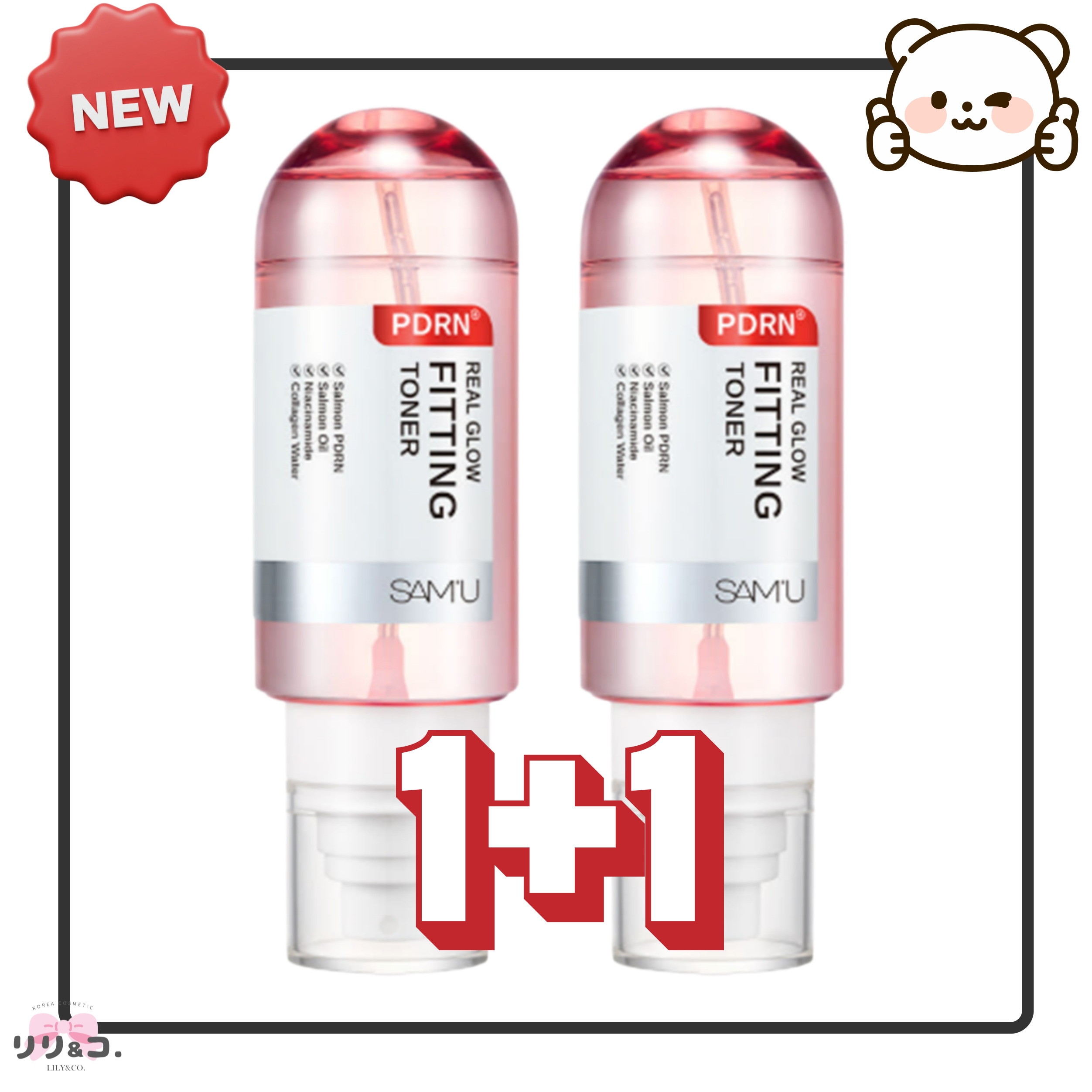 [新商品 PDRN化粧水1+1] PDRNリアルグロウフィッティングトナー150ml+150ml サーモン ヒアルロン酸 ミスト化粧水 ハンディミスト みずみずしい 乾燥肌 敏感肌 PDRN化粧水