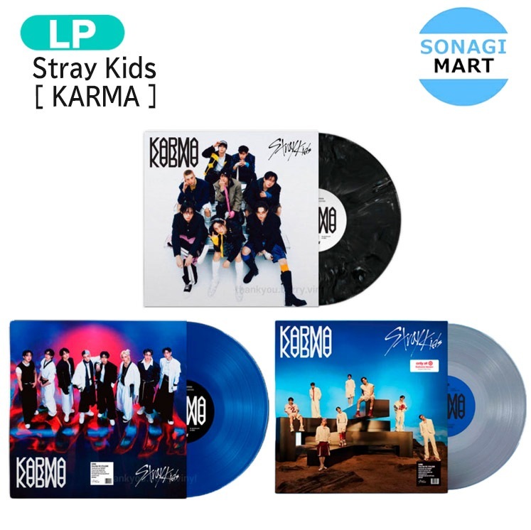 国内発送 [当店限定特典付] Stray Kids VINYL VER. 3種選択 [ KARMA ] The 4th Album レコード LP / 1次予約