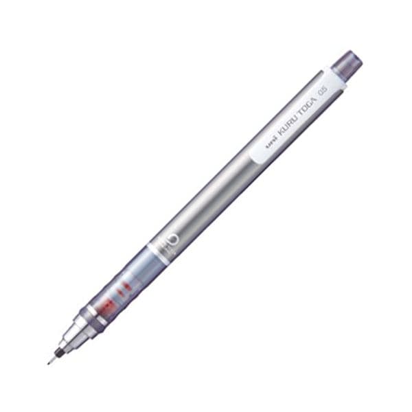 (まとめ) 三菱鉛筆 シャープ SHARPペンシル クルトガ スタンダードモデル 0.5mm (軸色 シルバー) M54501P.26 1本 (×30セット)