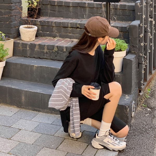 5分丈タック入りスリムパンツ ps4938