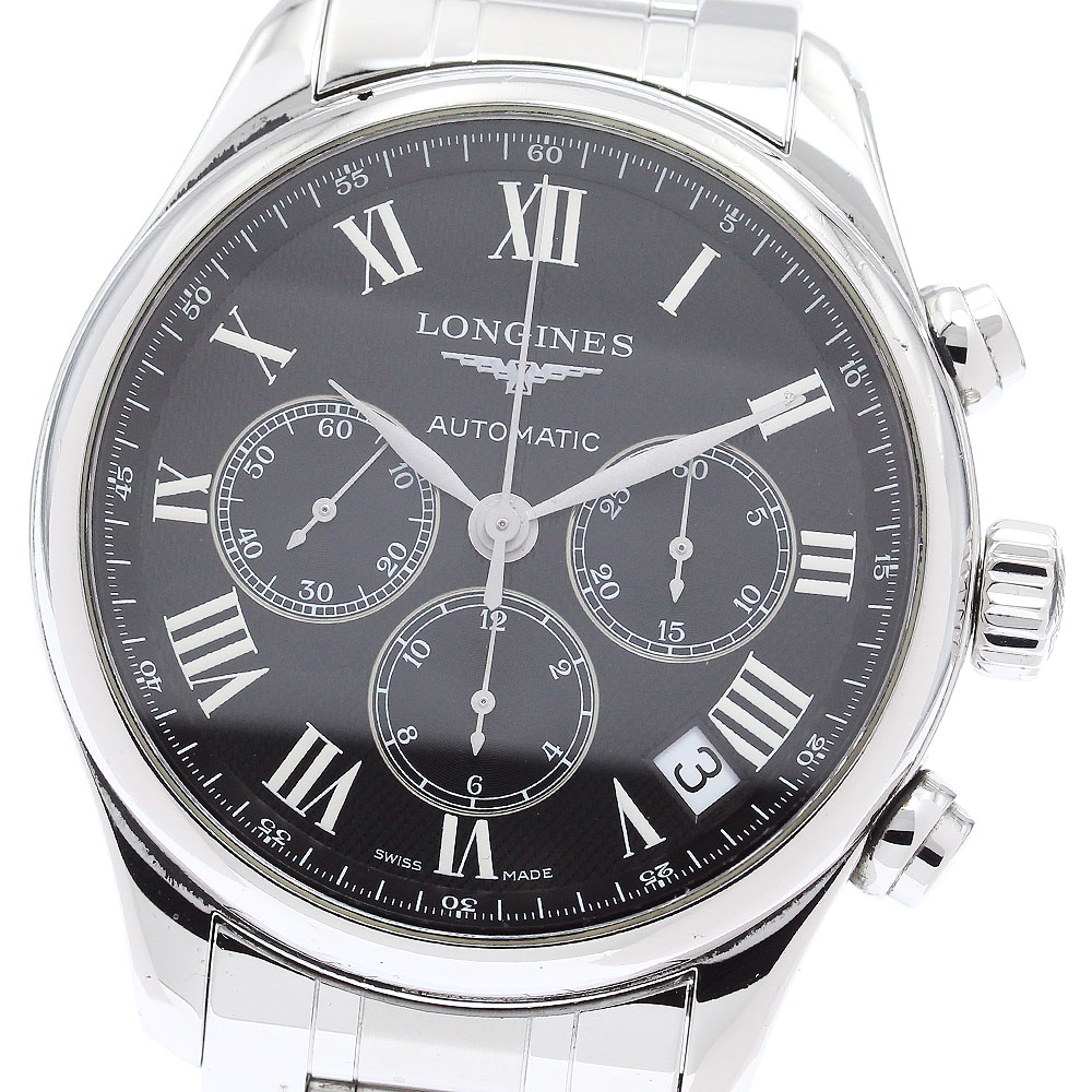 ロンジン LONGINES L2.693.4 マスターコレクション クロノグラフ デイト 自動巻き メンズ _871632【中古】