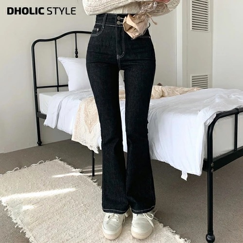 [メガ割りSALE]3TYPEハイウエストボタンフレアデニムパンツ・p518368