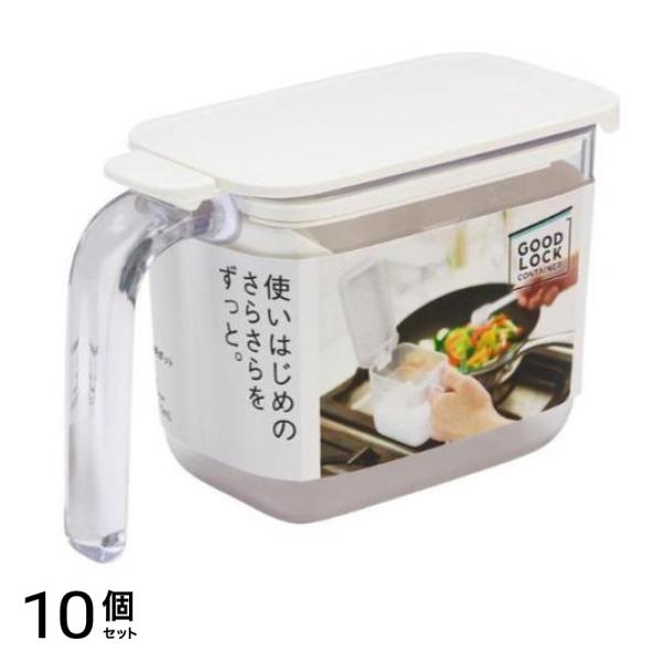 マーナ 調味料ポット ホワイト 370mL (K-736W) 10個セット