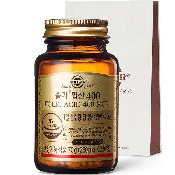 ソルガ葉酸 400 250粒 + ショッピングバッグ 솔가 엽산 400 250정 + 쇼핑백