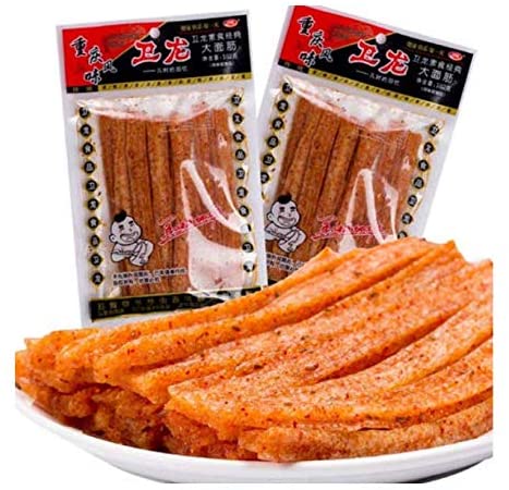 【超お得1つ買うと10個もらえる】衛龍大面筋 辣条中華おつまみ 辛口 辣条 メール便 102g 点セット-X05