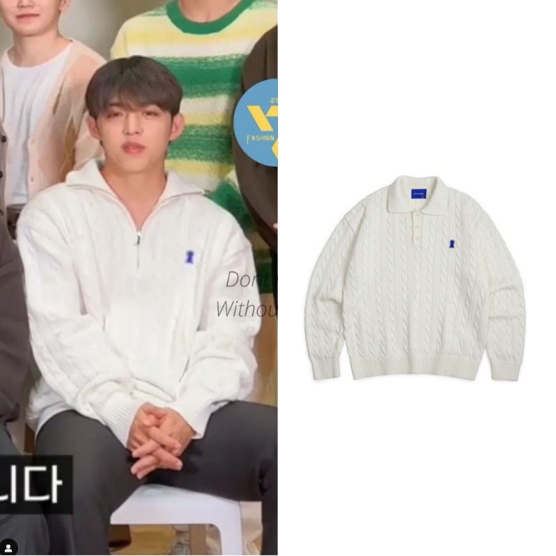 Seventeen 着用 scoupsecondmono キーホールアイボリーニット