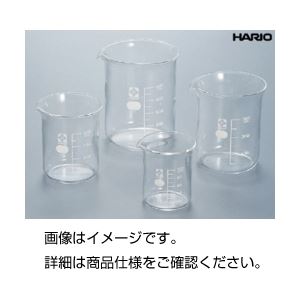 （まとめ）硼珪酸ガラス製ビーカー（HARIO）1000ml(×5セット)