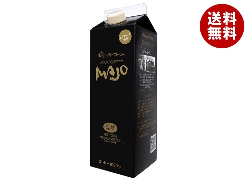 ミカド珈琲 リキッドコーヒー 低糖 1L紙パック＊6本入＊(2ケース) 6,244円