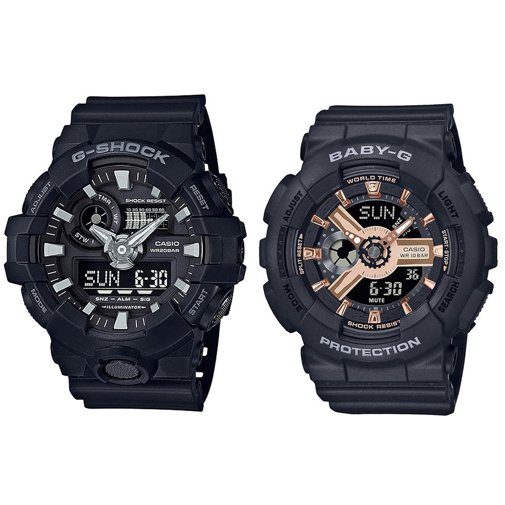 ペアウォッチ CASIO G-SHOCK Gショック ジーショック カシオ 時計 メンズ レディース 腕時計 手表 アナデジ 3Dフェイス カップル サプライズ 記念日 海外モデル ポイント消化