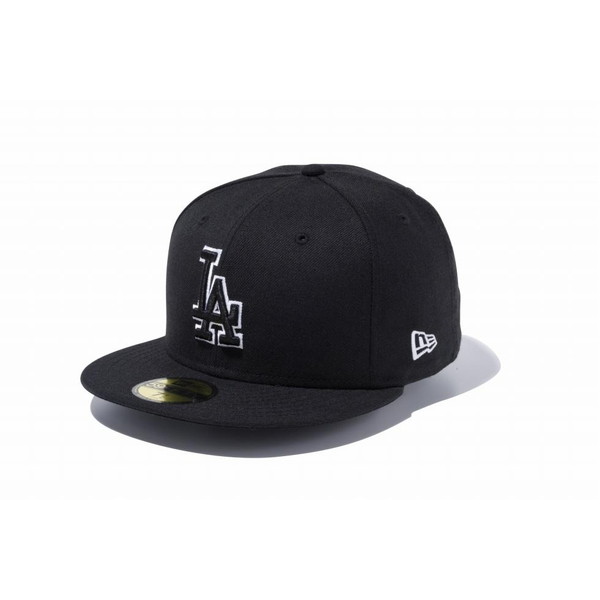 ニューエラ NEW ERA 59FIFTY ロサンゼルス・ドジャース ブラック ブラック ホワイトアウトライン 14525223