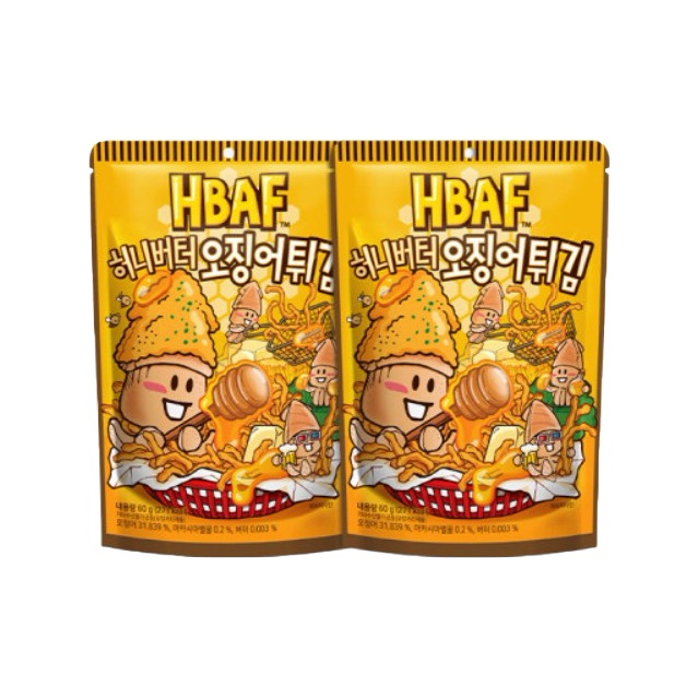 ハニーバター イカ天ぷら 60g x 2袋