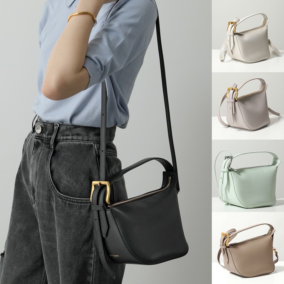 J&M DAVIDSON ジップ クイバー ZIP QUIVER LZPQ-0XX-SCXX NUXX レディース レザー ショルダーバッグ ハンドバッグ 鞄 カラー10色