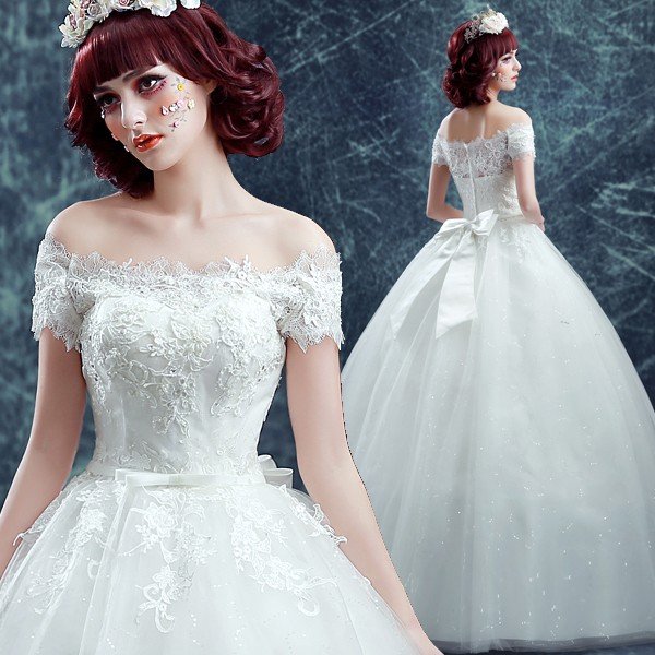 ウエディングドレス 半袖 二次会 ウェディングドレス エンパイア 夏 安い 結婚式 プリンセス 花嫁 披露宴 ロングドレス ブライダル 白 サッシュベルト