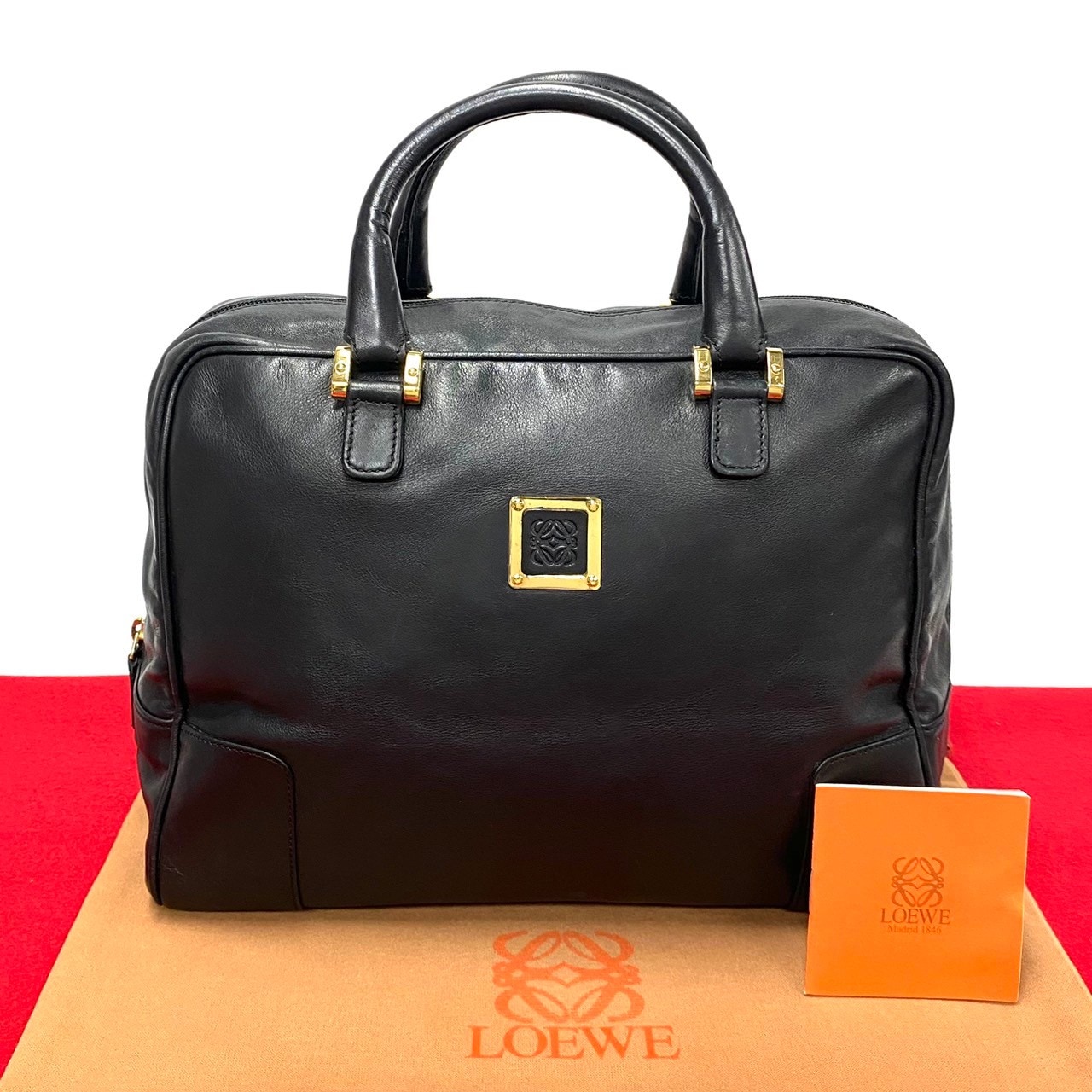 アナグラム ロゴハンドバッグ レザー ブラック 155-3 52,380円