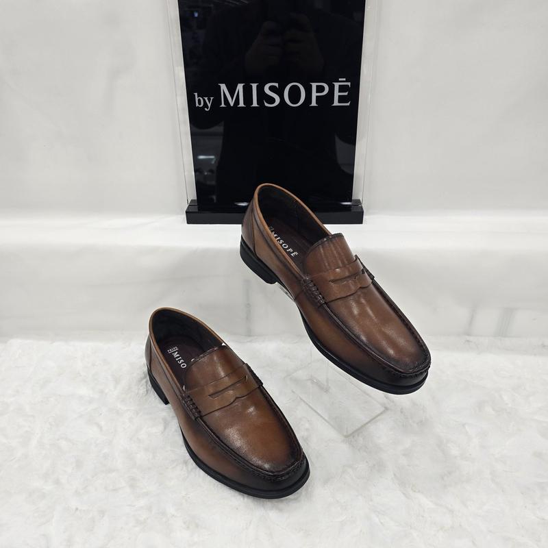 By 男性クラシックペニーローファー 122HT319DY201 MBROWN 3 JJ