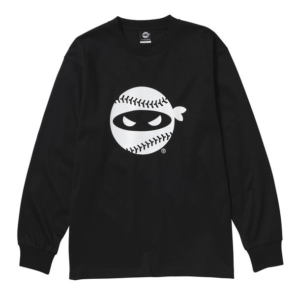 PITCHINGNINJA PITCHING NINJAベーシックロゴ長袖Tシャツ BLACK L サイズ OT0325FW05