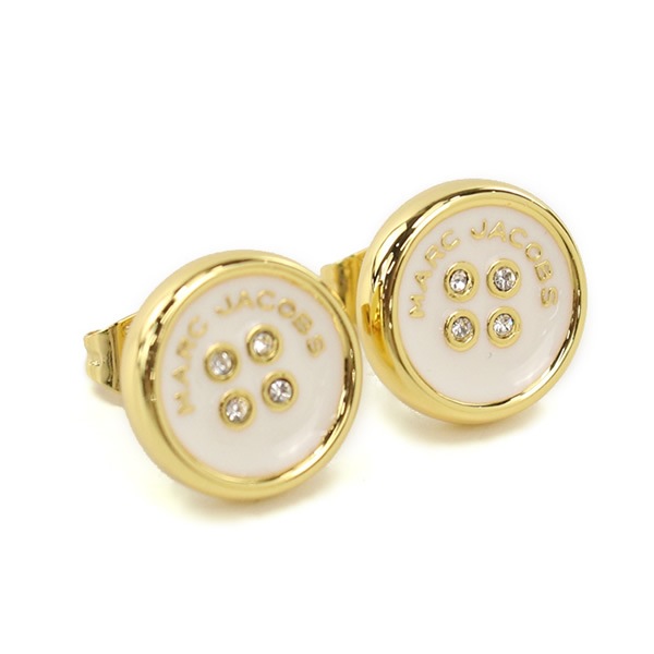 ピアス BUTTON STUD EARRINGS 2R4JER001J35 109 GOLD-CREAM ゴールド ホワイト系