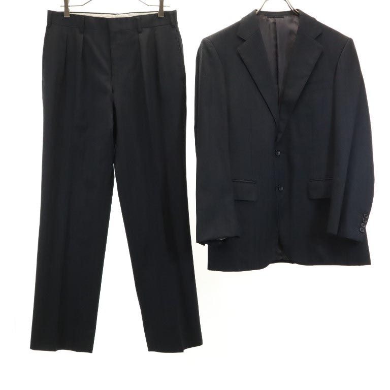 三陽商会 日本製 ウール ストライプ柄 スーツ 上下セットアップ 94-82