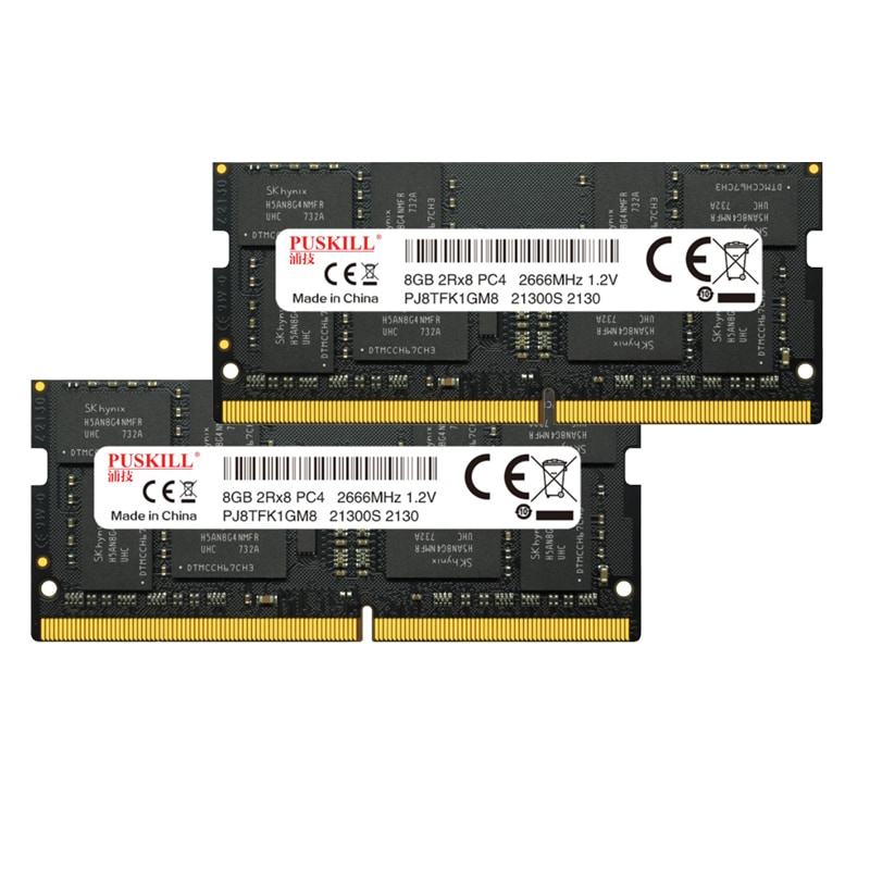 【楽天スーパーセール】 DDR4 増設メモリ 内蔵メモリ JEDEC準拠 ５年保証 相性保証 2666MHz 16GB 合計 ２枚 8GB DDR4 メモリ ノートパソコン用 SODIMM ノートPC PC4-21300 RAM