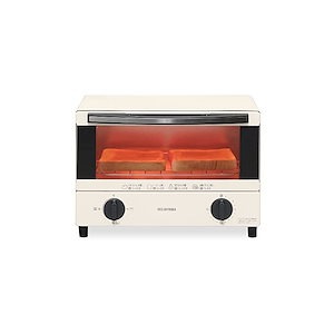 【即納】アイリスオーヤマ トースター オーブントースター 2枚焼き 温度調節機能 トレー付 ホワイト EOT-012-W