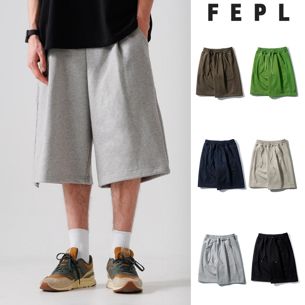 [FEPL] Slack One-Tuck Half Pants