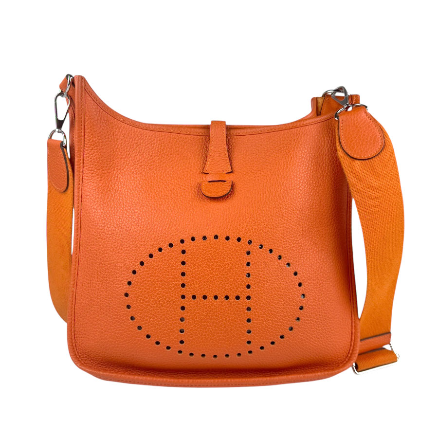 エルメス HERMES ショルダーバッグ エブリン3 PM トリヨンクレマンス オレンジ レディース n1127