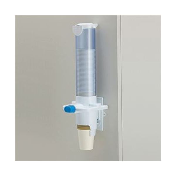 （まとめ）スマイル 紙コップディスペンサー7オンス用 ホワイト 1台[x5セット]