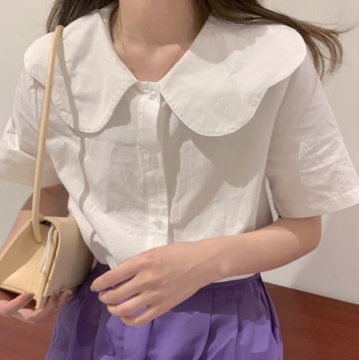 トップス シャツ ブラウス カットソー 袖あり 半袖 かわいい 大人可愛い きれいめ シンプル カジュアル 大人 上品 おしゃれ お洒落 かっこいい レトロ 大人女子 こなれ感 ラブリー キュート