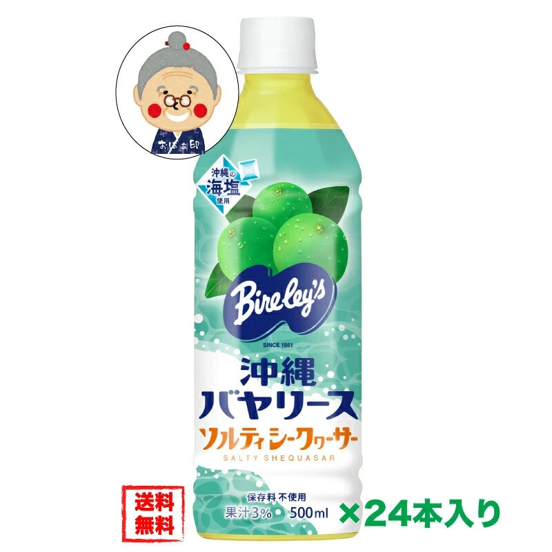 沖縄バヤリース ソルティ シークワーサー PET500ml×24本入り (1ケース) 沖縄限定 【ジュース】