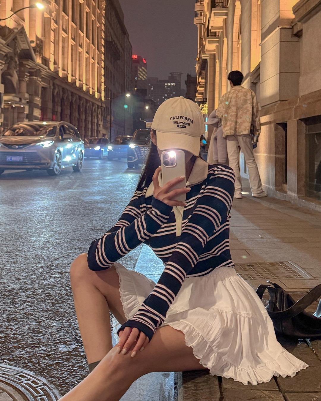 ジャブルストライプtシャツ韓国ファッション レディース