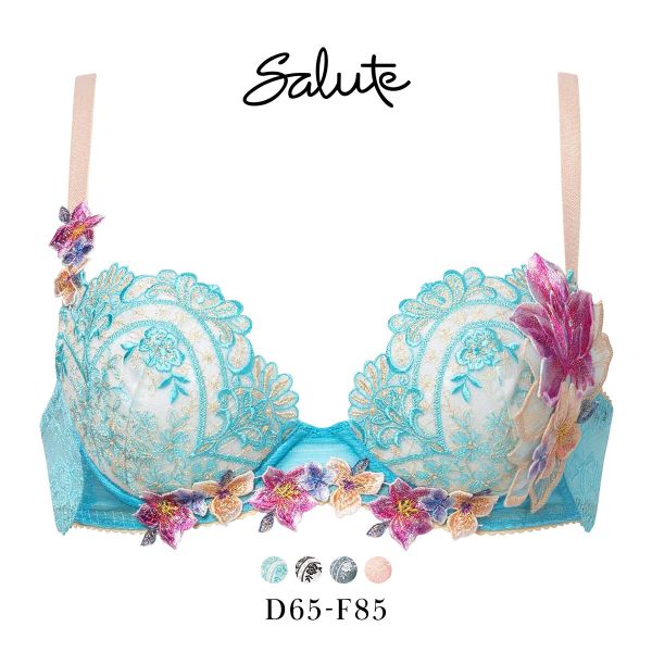 ワコール サルート 13グループ 13G P-UP ブラジャー DEF プッシュアップ 谷間 Wac