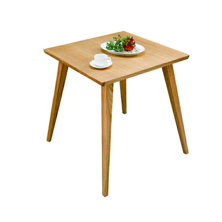 バンビテーブル 正方形 2人掛け 小さめ コンパクト 天然木 リビング 一人暮らし ナチュラル CL-786