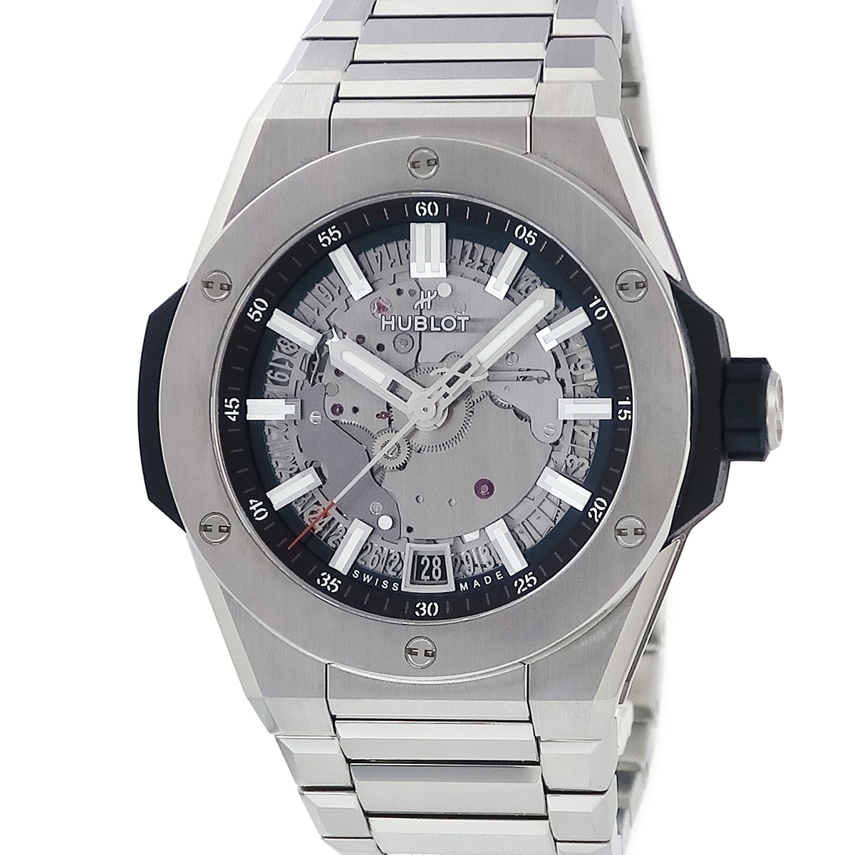 ビッグバン インテグレーテッド タイムオンリー チタニウム 456.NX.0170.NX 自動巻き メンズ グレー 日本限定 3年保証