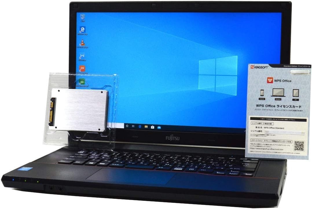 ノートパソコン SSD 512GB 新 品 換 装 FMV LIFEBOOK A744 第4世代 Core i7 4600M FullHD 1920×1080 15.6インチ 16GB/512GB/