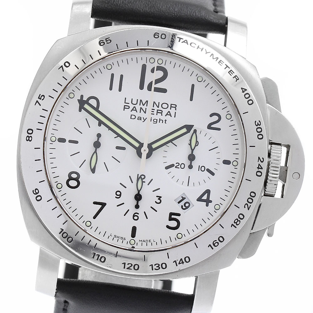 パネライ PANERAI PAM00188 ルミノール クロノグラフ デイライト デイト スモールセコンド 自動巻き メンズ _889314【中古】