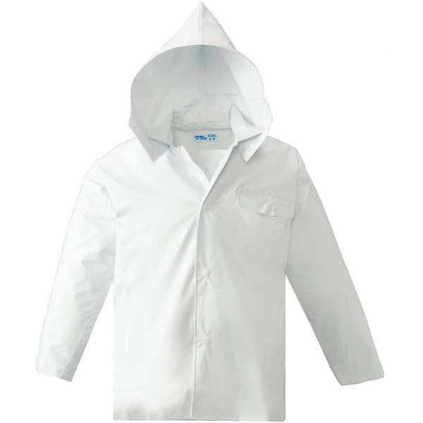 LOGOS ロゴス クレモナ合羽 ジャンパー 袋入り ホワイト M レイン 防水 耐寒 耐油 土木作業 農作業 一般作業 アウトドア 15120613