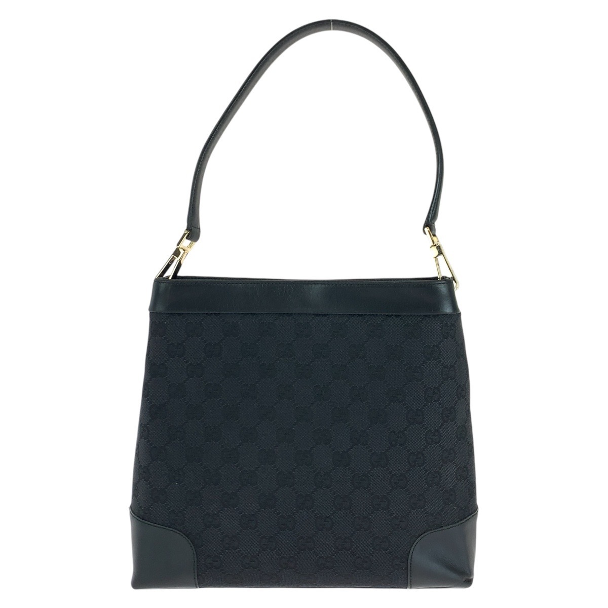美品 ブラック 黒 ゴールド金具 GGキャンバス/レザー 001 4231 ショルダーバッグ レディース 501044 21,075円