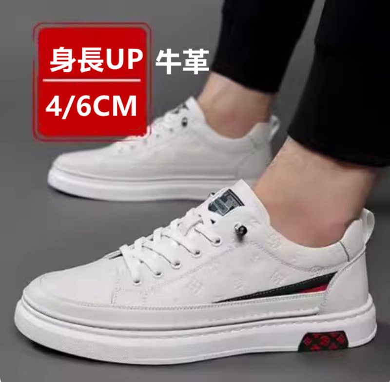 シークレットシューズ メンズ 牛革 6cm 4cm UP シークレットスニーカー 背が高くなる靴 厚底 紳士靴 快適 通気性 走れる靴 スニーカー24nanszgx4