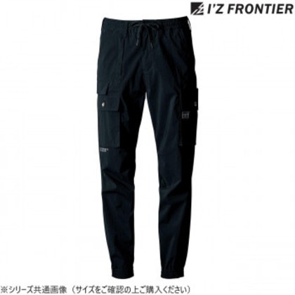 アイズフロンティア ストレッチナイロンカーゴパンツ 05 ブラック M 3213
