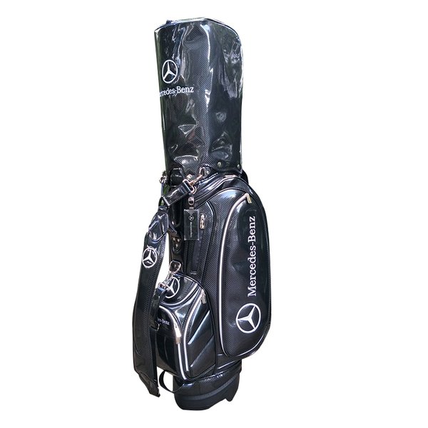 ゴルフバッグ スポーツ バッグ Mercedes-Benz 防水耐摩耗性 スタンドゴルフバッグ 撥水性 ブラック メンズ レディース 超人気 安定性 9型