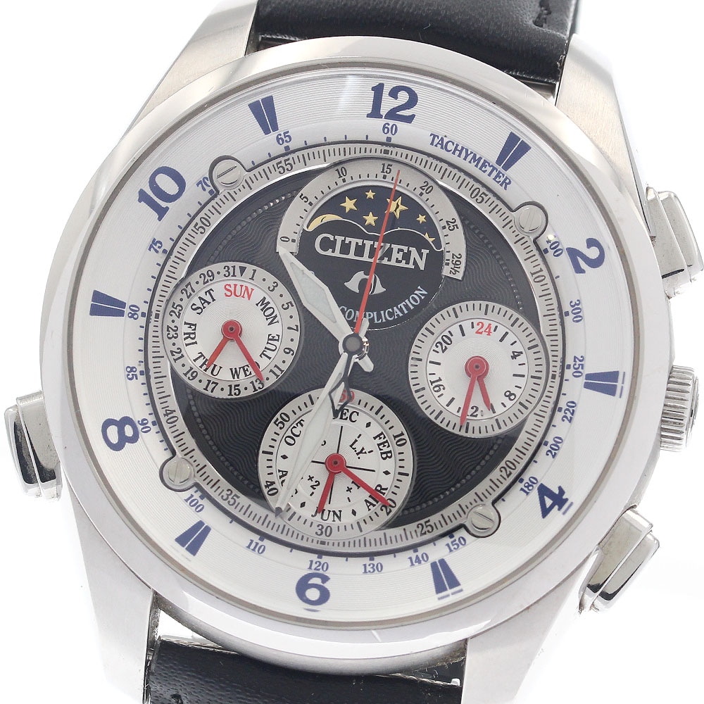 シチズン CITIZEN 6772-T009832 カンパノラ グランドコンプリケーション クロノグラフ クォーツ メンズ 箱付き_958584【中古】