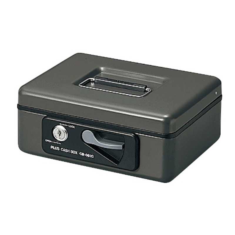 プラス　手提金庫 S 12-860 ダークグレー　CB-060G-DGY