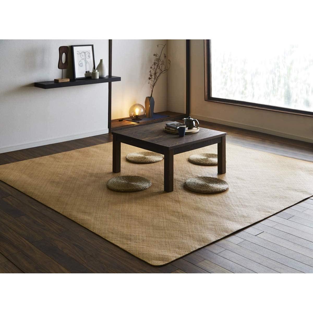 【I】【代引不可】イケヒコ 籐製網代ラグ 宝麗 約140×200cm 5209420 天然ラタン 籐あじろ カーペット【北海道・沖縄・離島不可】