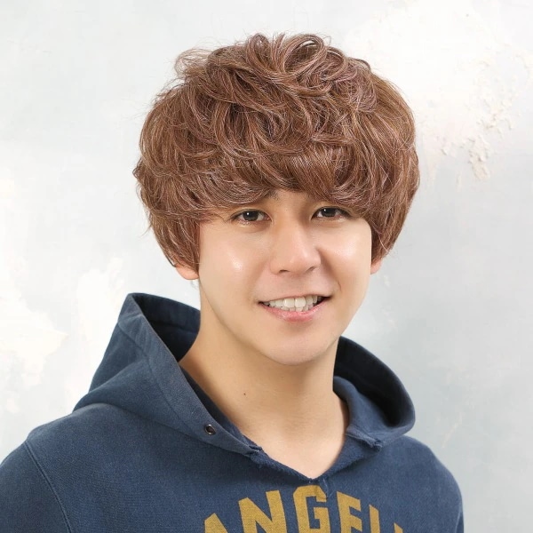 【メンズウィッグ ヘアネット付】［ 3501］ツイストマニッシュ（スモーキーピンク）　[ラパンドアールオム おしゃれ ファッション]